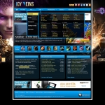 Icy Veins Homepage with menus